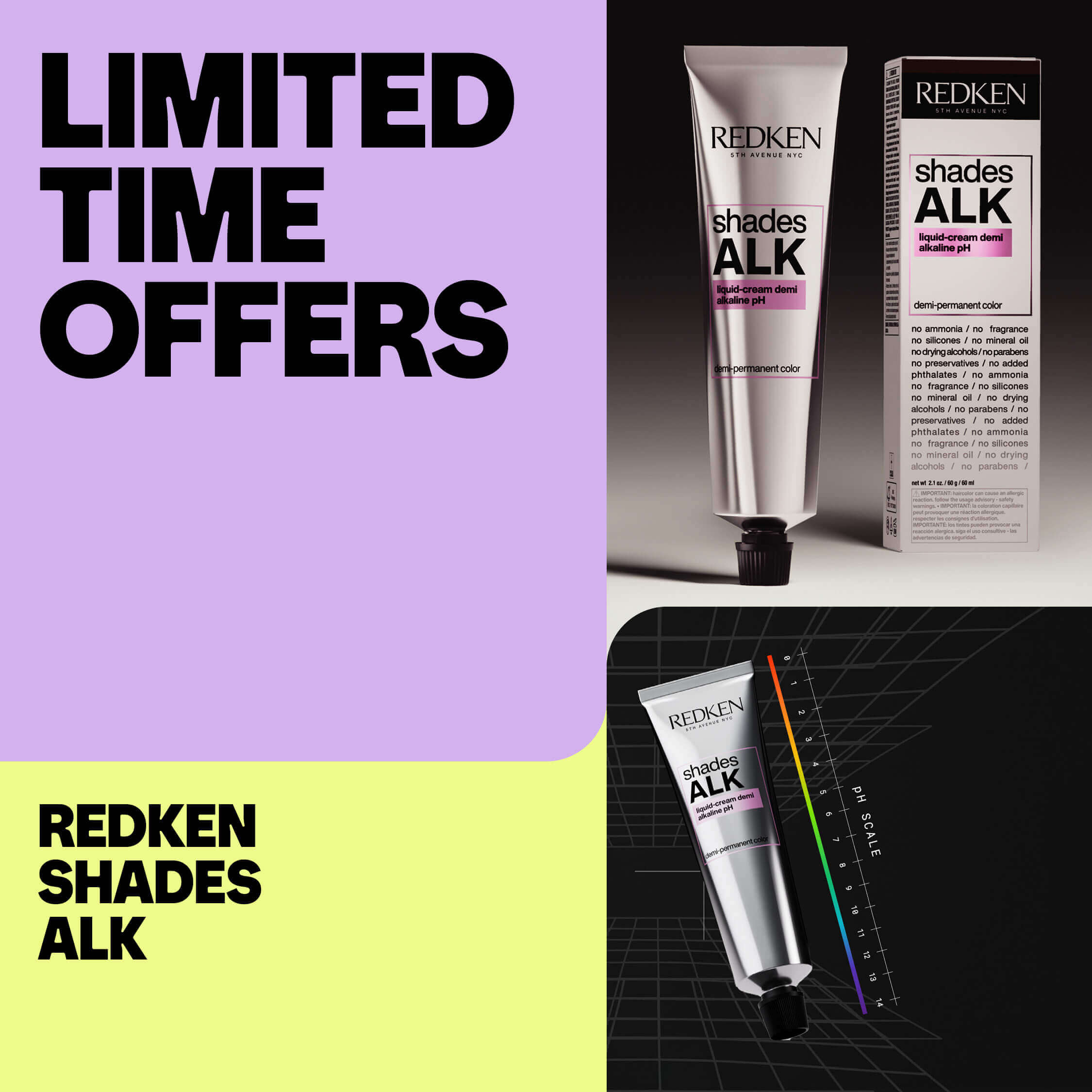 Hair color promotional advertisement