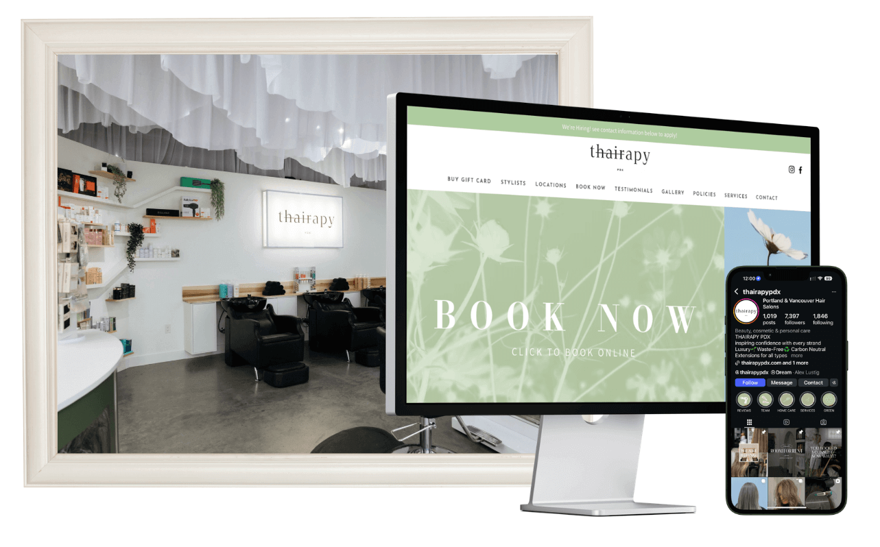 Salon brand identity example