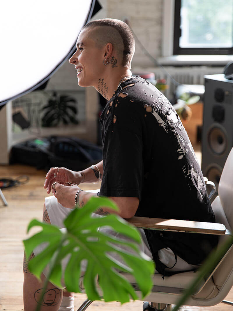 It takes a pro MJ Déziel in the studio